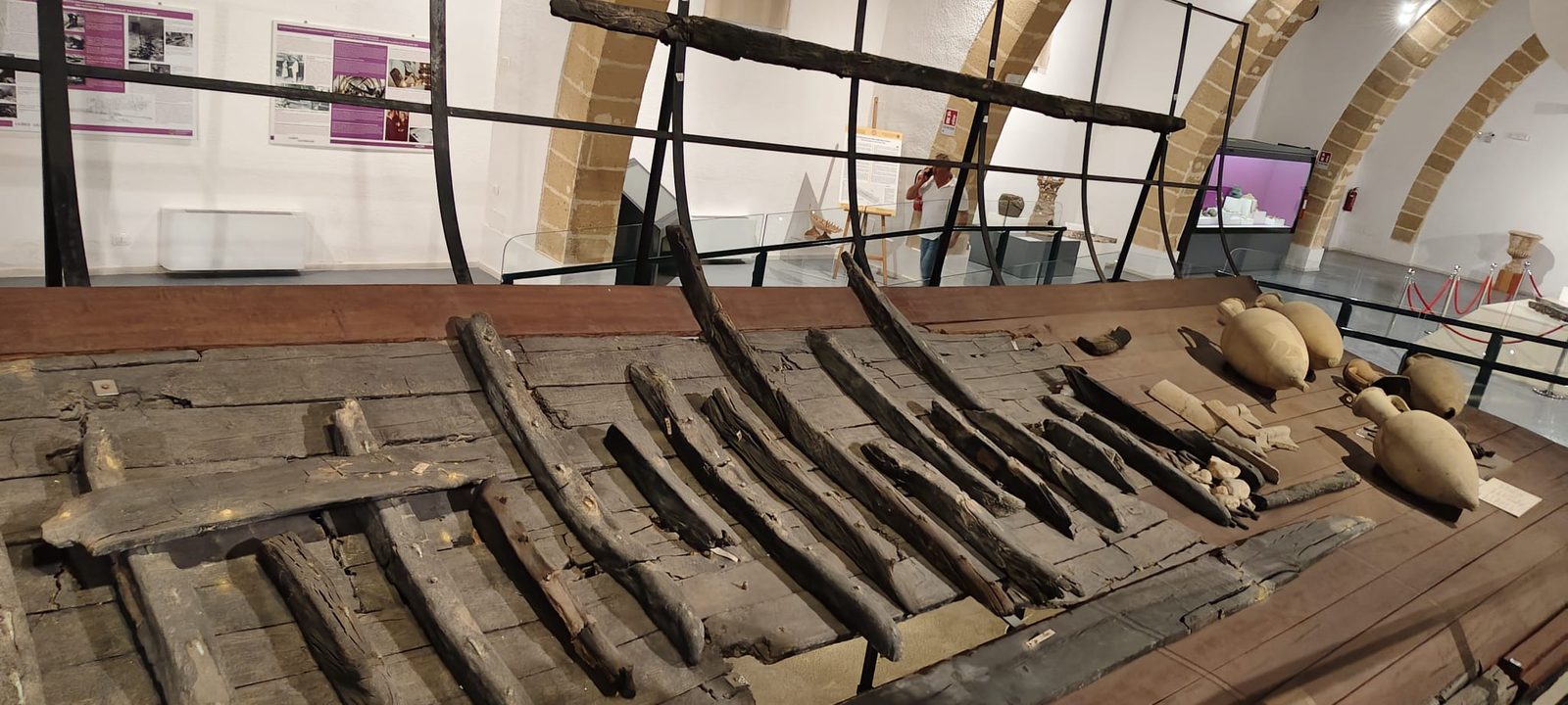 Marsala: The remains of an ancient Punic warship, Archaeological Museum.