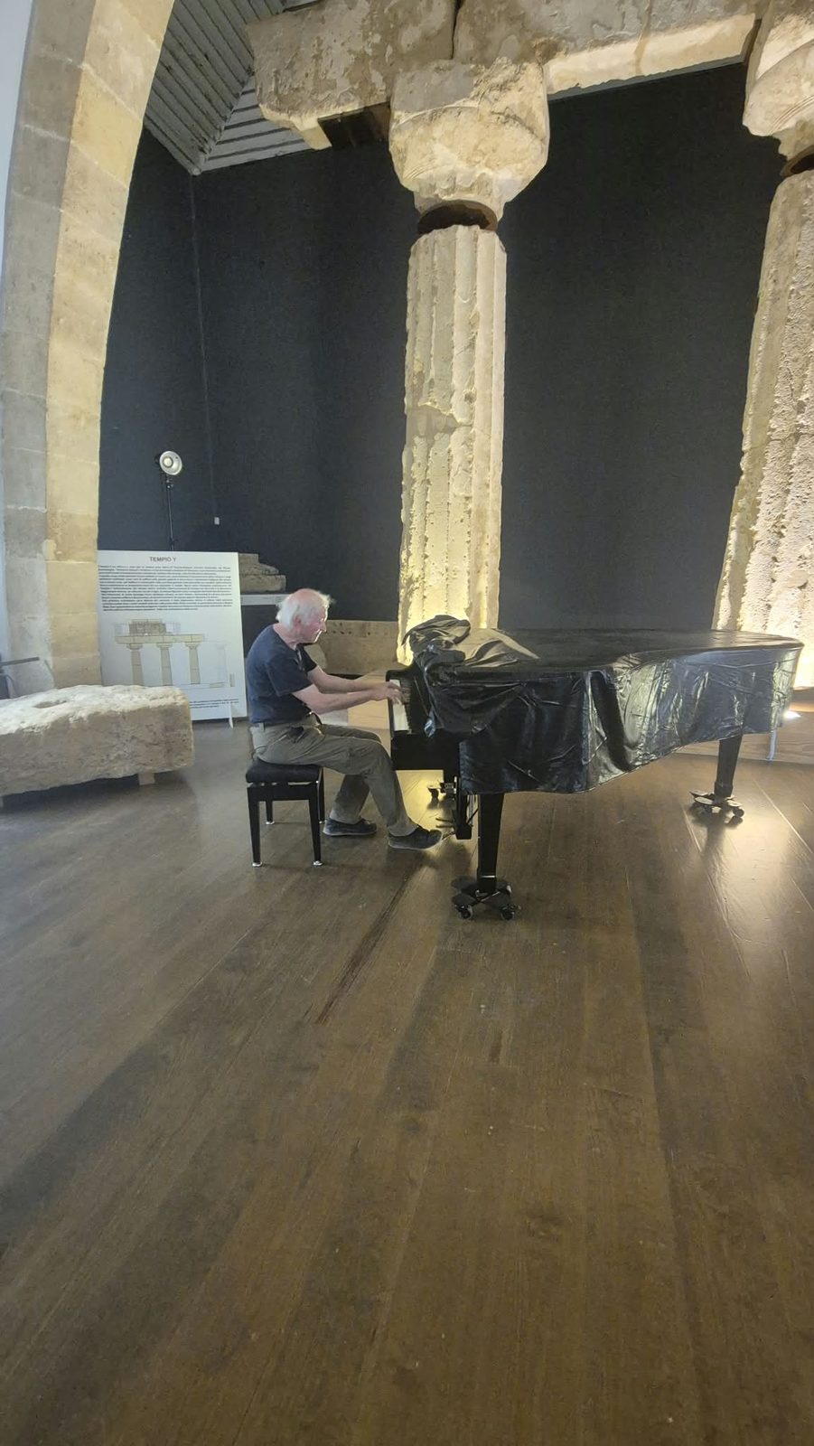 Archaeological museum: A concert space among ancient Doric columns.