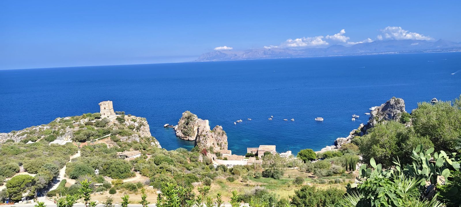 Scopello: The coast near the old tuna fishery.