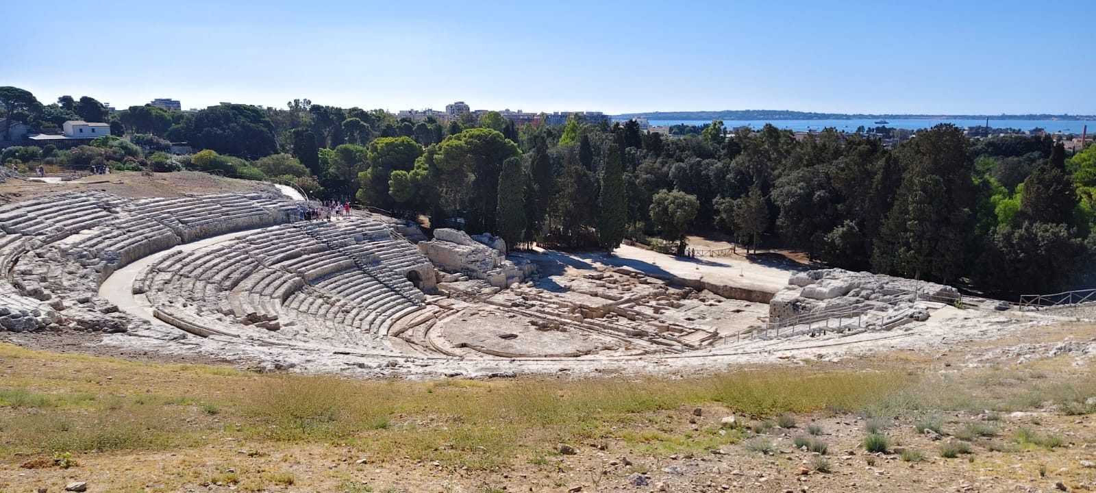 Syracuse: One of the largest theaters of the ancient Greek world.